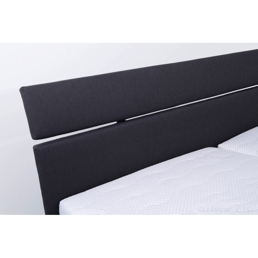 Polsterbett mit Stauraum ohne Matratze ALIS 160x200 cm anthrazit