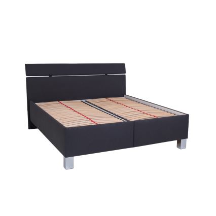 Polsterbett mit Stauraum ohne Matratze ALIS 160x200 cm anthrazit