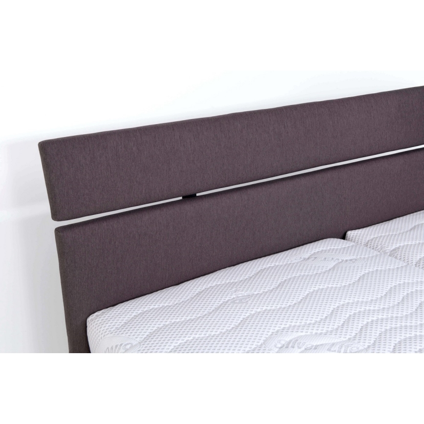Polsterbett mit Stauraum ohne Matratze ALIS 180x200 cm braun