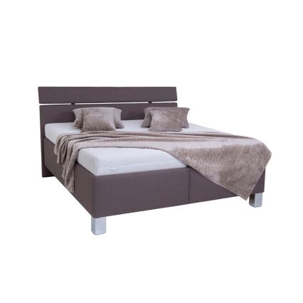 Polsterbett mit Stauraum ohne Matratze ALIS 180x200 cm braun
