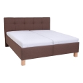 Polsterbett mit Stauraum ohne Matratze MARIA 180x200 cm braun