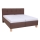 Polsterbett mit Stauraum ohne Matratze MARIA 180x200 cm braun
