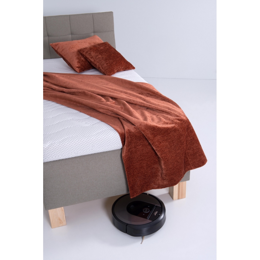 Polsterbett mit Stauraum ohne Matratze MARIA ONE 90x200 cm taupe