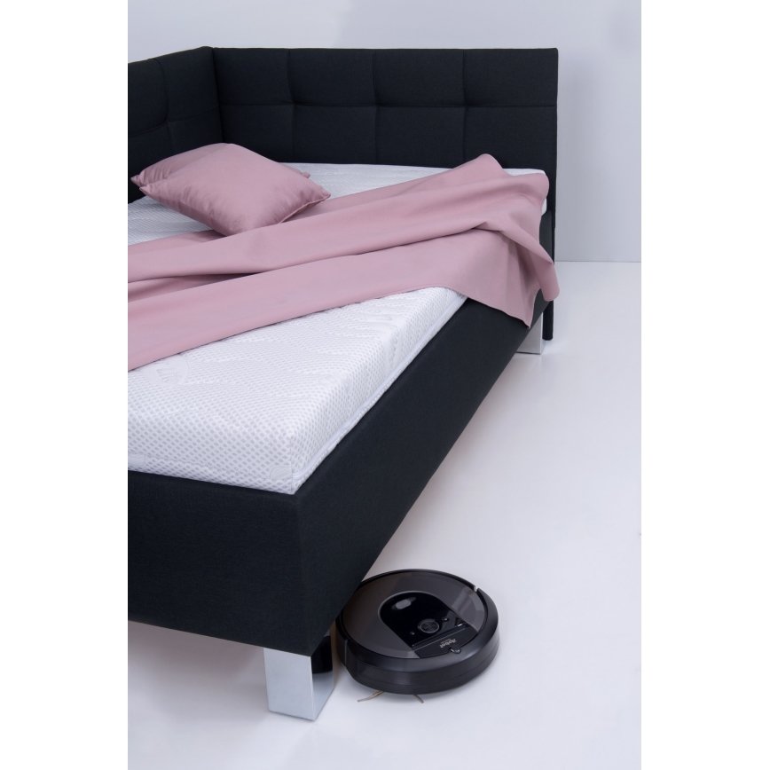 Polsterbett mit Stauraum ohne Matratze MARIA PETITE 120x200 cm anthrazit