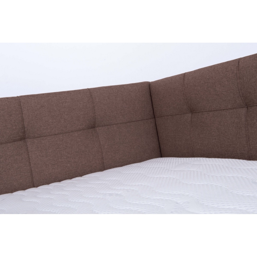 Polsterbett mit Stauraum ohne Matratze MARIA PETITE 120x200 cm braun
