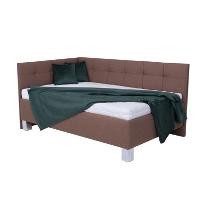 Polsterbett mit Stauraum ohne Matratze MARIA PETITE 120x200 cm braun