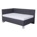 Polsterbett mit Stauraum ohne Matratze MARIA PETITE 120x200 cm grau