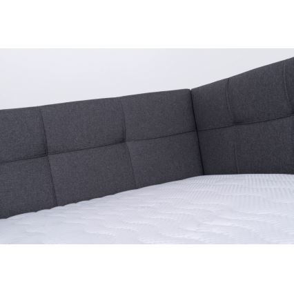Polsterbett mit Stauraum ohne Matratze MARIA PETITE 120x200 cm grau