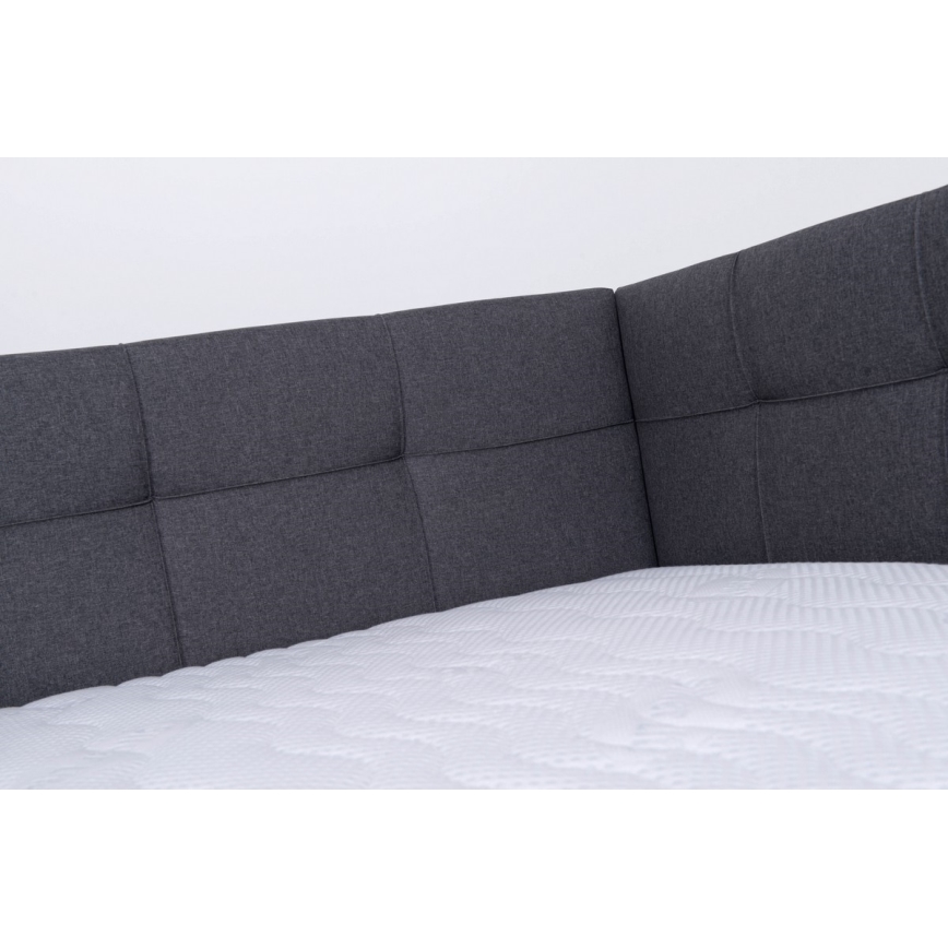 Polsterbett mit Stauraum ohne Matratze MARIA PETITE 120x200 cm grau