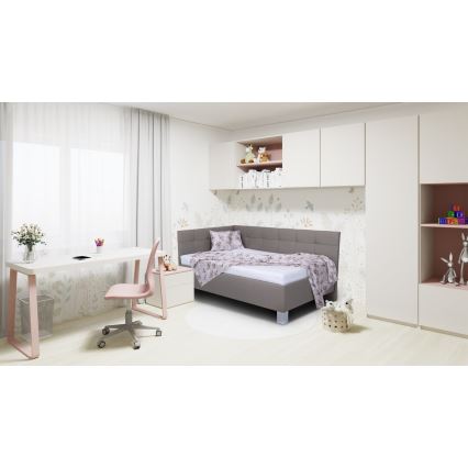 Polsterbett mit Stauraum ohne Matratze MARIA PETITE 120x200 cm taupe