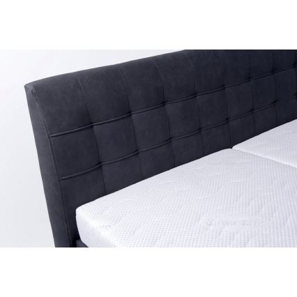 Polsterbett mit Stauraum ohne Matratze VIOLET 160x200 cm anthrazit