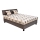 Polsterbett mit Stauraum und Matratze GEORGE 140x200 cm braun