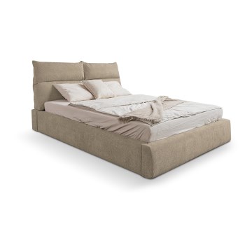 Polsterbett ohne Matratze BASIL 160x200 cm beige