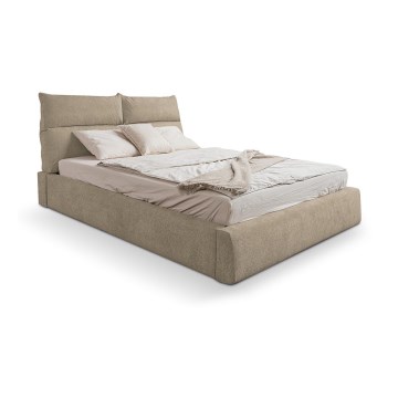 Polsterbett ohne Matratze BASIL 180x200 cm beige