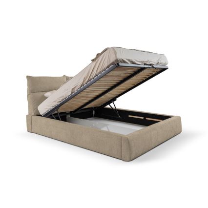 Polsterbett ohne Matratze BASIL 180x200 cm beige