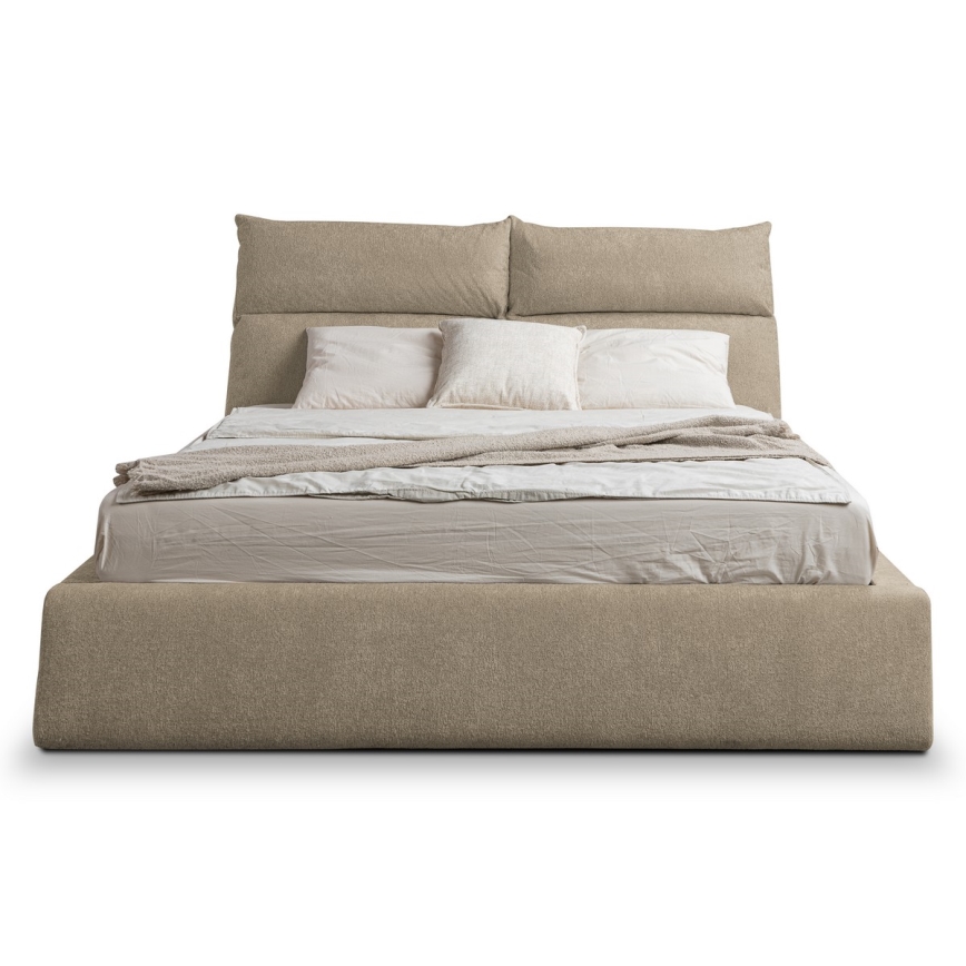 Polsterbett ohne Matratze BASIL 180x200 cm beige