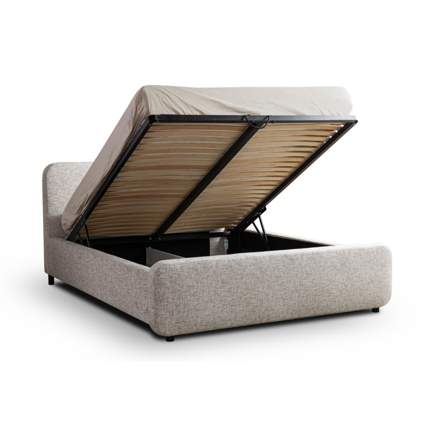 Polsterbett ohne Matratze LAJLA 160x200 cm beige