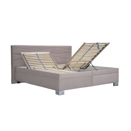 Polsterbett ohne Matratze WINDSOR 180x200 cm beige