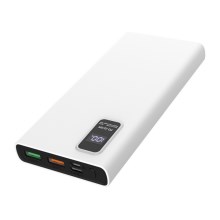 Power Bank mit LED Anzeige Power Delivery 10000 mAh 3,7V weiß