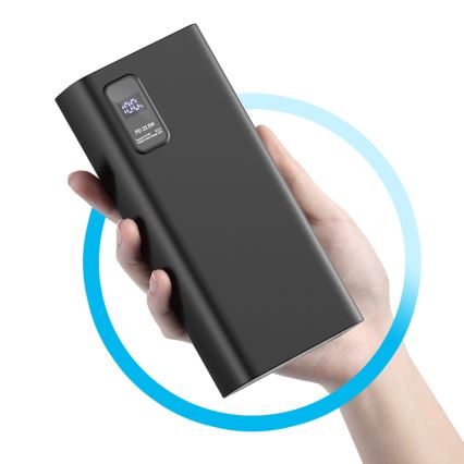 Power Bank mit LED-Anzeige Power Delivery 20000 mAh 3,7V schwarz