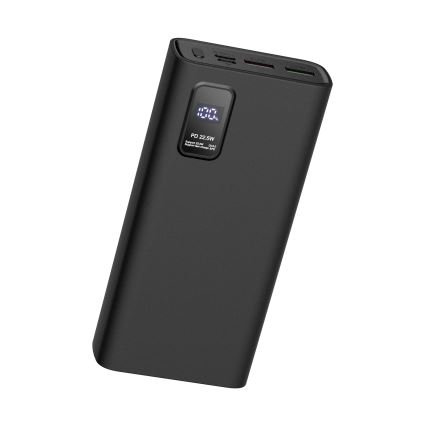 Power Bank mit LED-Anzeige Power Delivery 20000 mAh 3,7V schwarz