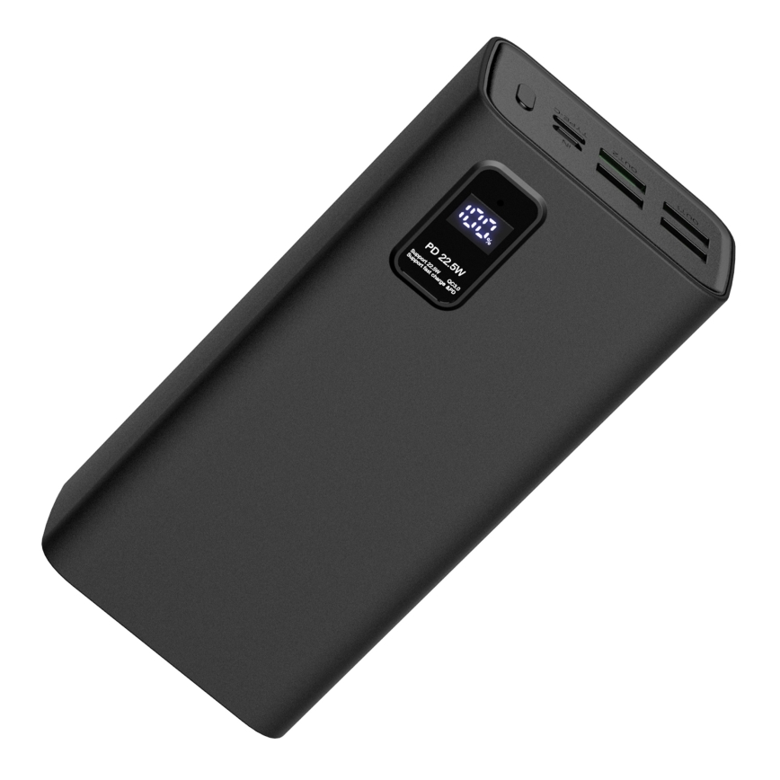 Power Bank mit LED Anzeige Power Delivery 30000 mAh 3,7V schwarz