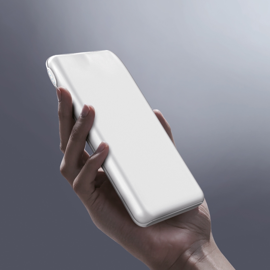 Powerbank 10000 mAh 10W Power Delivery 2xUSB-C + 1xUSB-A weiß