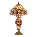 Prezent 1706 - Tischleuchte TIFFANY 2xE27/60W + 1xE14/7W/230V