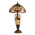 Prezent 1710 - Tischleuchte TIFFANY 2xE27/60W + 1xE14/7W/230V