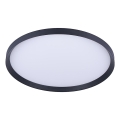 Prezent 17311 - LED-Deckenleuchte ADRA LED/42W/230V + LED/13W 3000/4000/6000K Ø 48,5 cm schwarz