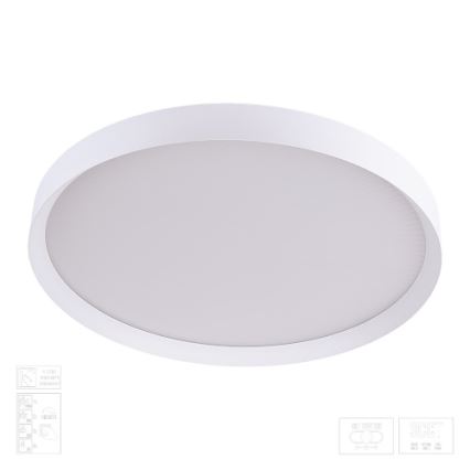 Prezent 17316 - dimmbare LED-Deckenleuchte MAYSA LED/72W/230V 3000/4000/6000K Ø 77 cm weiß