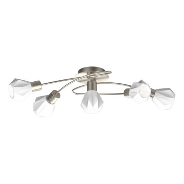Prezent 27512 - Anbauleuchte METIS 5xE14/40W/230V matt Chrom