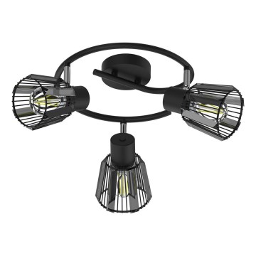 Prezent 27518 - Strahler PONTEO 3xE27/40W/230V schwarz