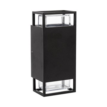 Prezent 28211A - Outdoor-Wandleuchte EVENTO 2xGU10/35W/230V IP54 schwarz