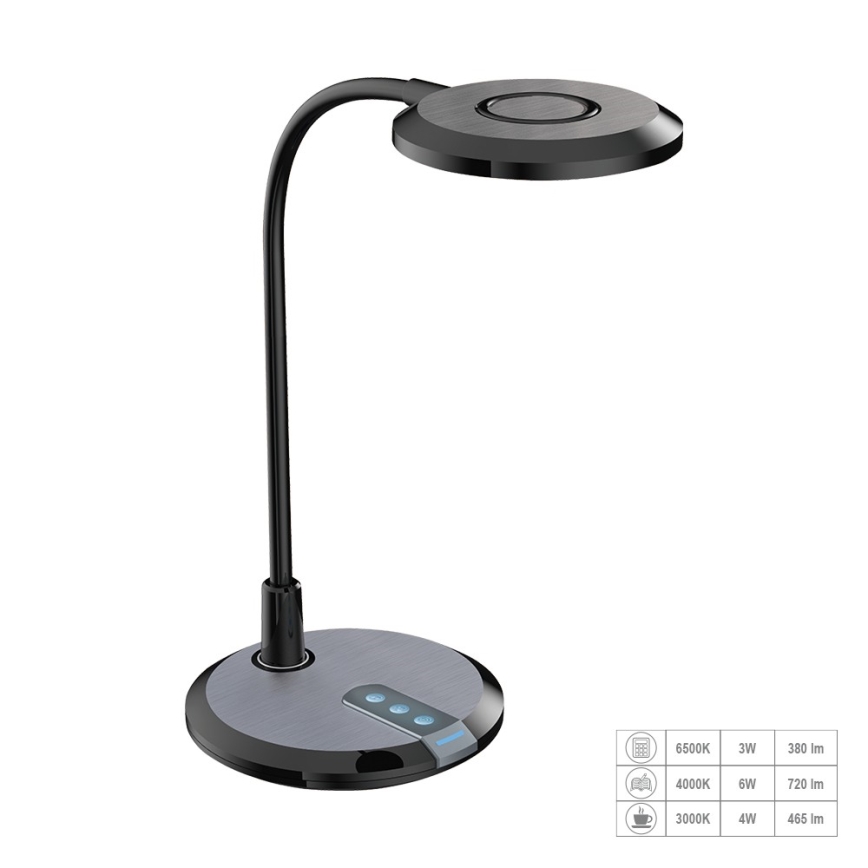 Prezent 31219 - Dimmbare, flexible LED-Tischleuchte mit Touch-Funktion PIXIE LED/7W/230V 3000-6500K