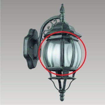 Prezent 39001 - Ersatzglas für Outdoor-Leuchte PRINZ E27