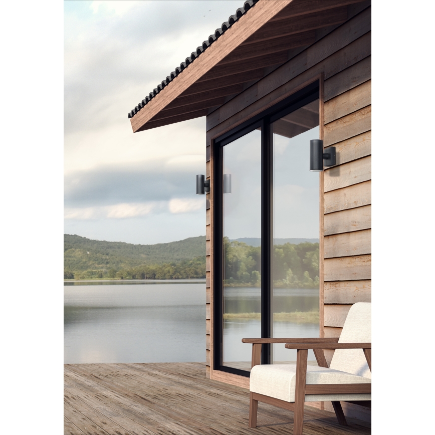 Prezent 39033 - Outdoor-Wandleuchte RETO 2xGU10/35W/230V IP54