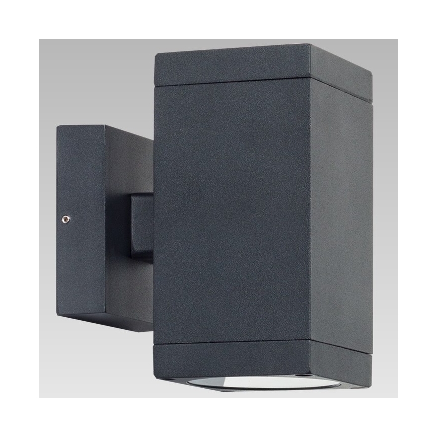 Prezent 39034 - Outdoor-Wandleuchte RETO SQ 2xGU10/35W/230V IP54