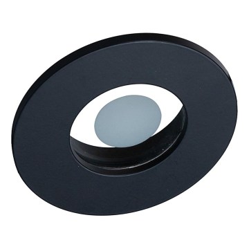 Prezent 71115 - Badezimmer-Einbauleuchte FAY 1xGU10/50W/230V Ø 8,5 cm IP44 schwarz