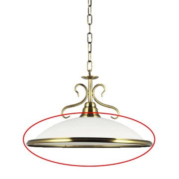 Prezent 75351 - Ersatzglas für Kronleuchter VIOLA E27