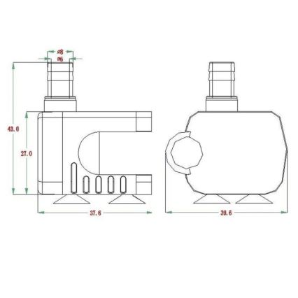 Pumpe 5–12 V 200 l/h