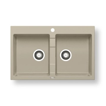 Pyramis 70053101 - Küchenspüle SPARTA 78x50 cm Granit/Beige