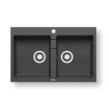 Pyramis 70053201 - Küchenspüle SPARTA 78x50 cm Granit/Schwarz