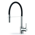 Pyramis 90939801 - Spültischarmatur mit flexiblem Auslauf SERINA Chrom/Schwarz
