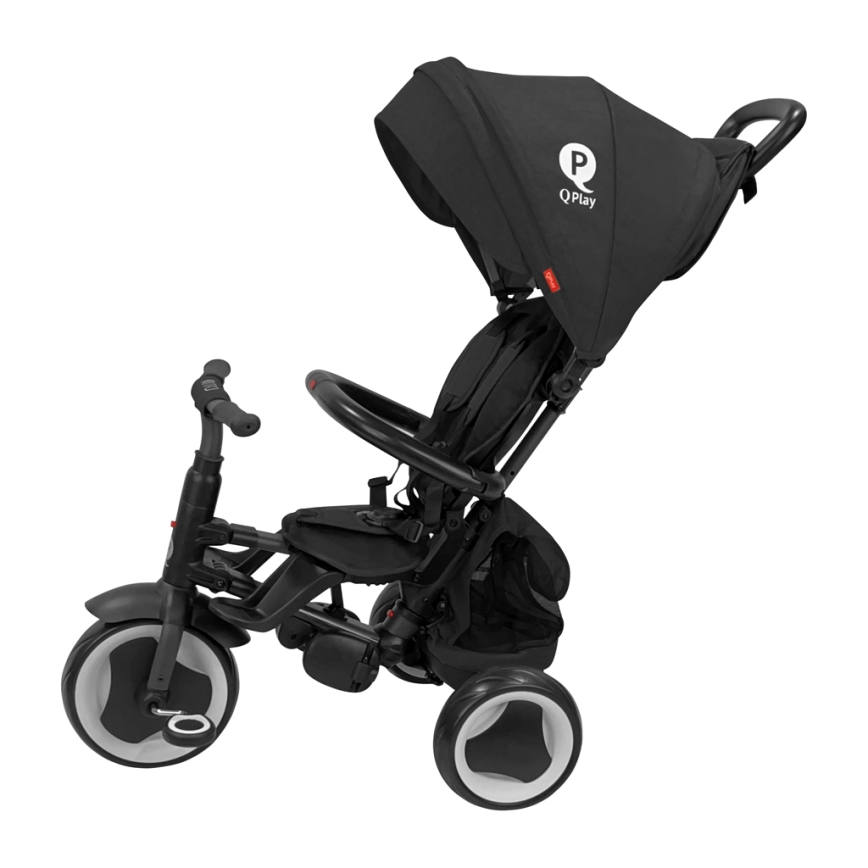 QPlay - 3-in-1 Kinder-Dreirad RITO EVA PLUS schwarz