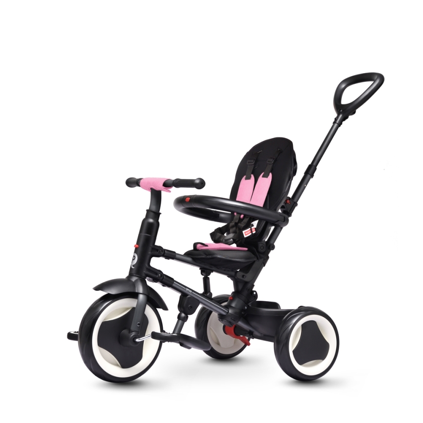 QPlay - Kinder-Dreirad 3-in-1 RITO EVA rosa