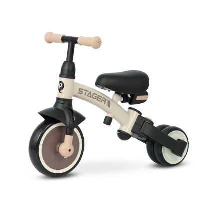 QPlay - Kinder-Dreirad 3-in-1 STAGER beige