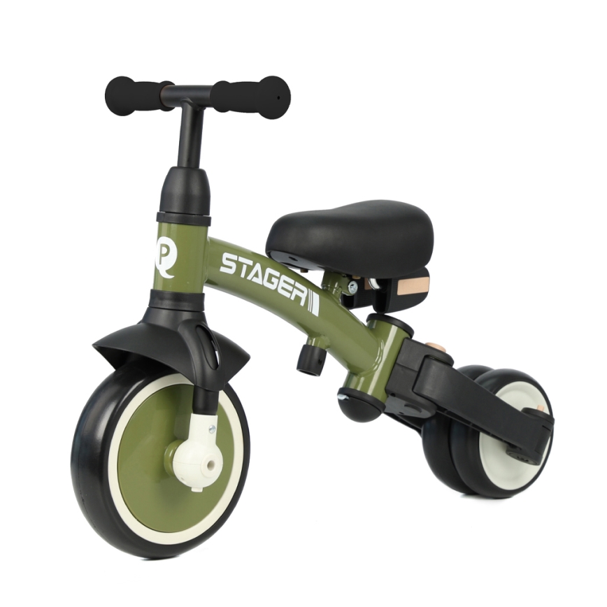 QPlay - Kinder-Dreirad 3-in-1 STAGER, grün