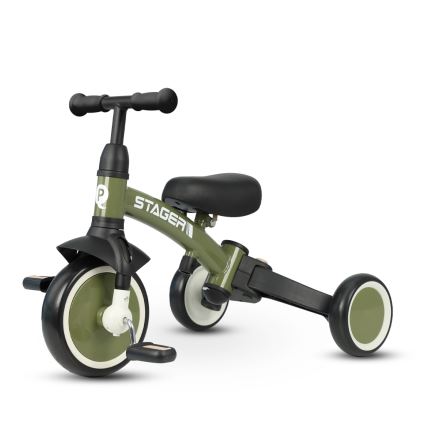 QPlay - Kinder-Dreirad 3-in-1 STAGER, grün