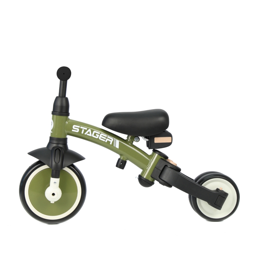 QPlay - Kinder-Dreirad 3-in-1 STAGER, grün